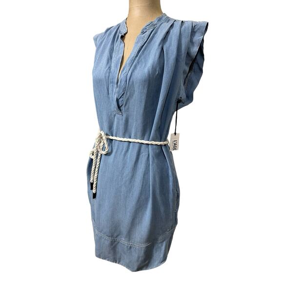 L'AGENCE Blue Mini Dress - Picture 5 of 9